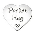 1PC Encouraging Words Stainless Steel Heart Shaped Keepsake