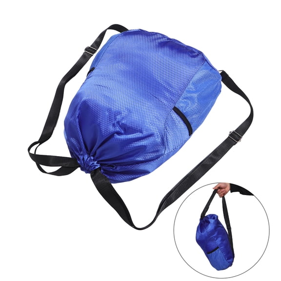 HONMEET Stylish Blue Drawstring Backpack for Basketball and Daily Use