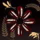 thumbnail image 4 of 24 Pcs Short Almond False Nail Wheat Full Cover Stick on Nail Valentines Day Press On Nail Glossy Artificial Nail, 4 of 4