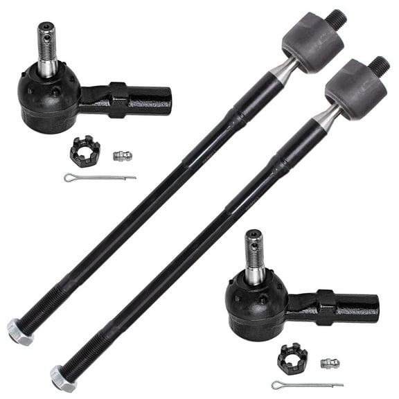 Detroit Axle - Front 4pc Tie Rods for 99-03 Lexus RX300, 4 Outer and Inner Tie Rod Ends 1999 2000 2001 2002 2003 Replacement