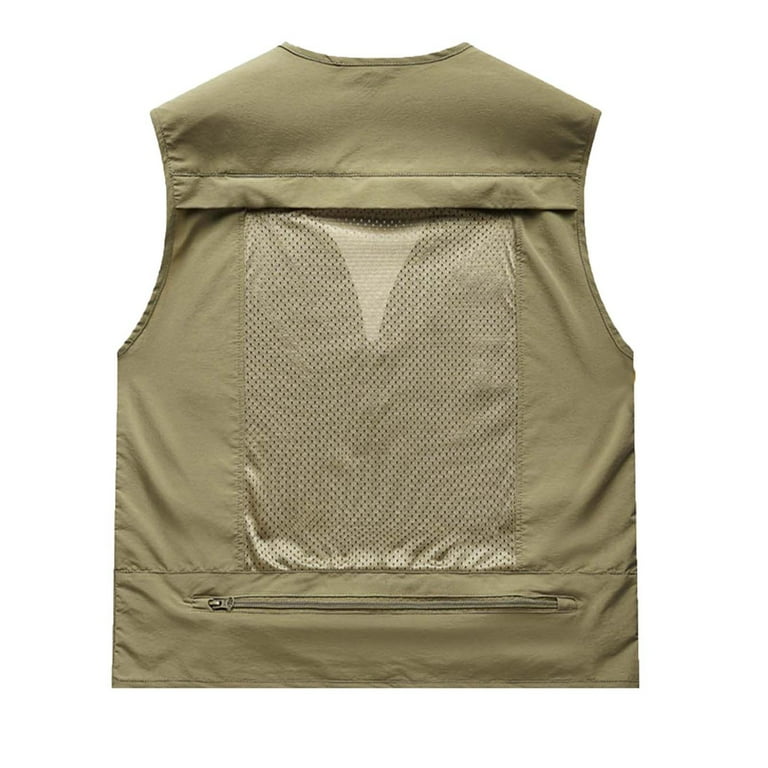 tklpehg Mens Coats and Jackets Sleeveless Work Clothes