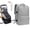 灰色+手动气泵, variant on A spacious travel rucksack featuring a vacuum compression system (with built-in air pump); sturdy and durable, it is ideal for business trips, hiking and camping. Designed for all genders.