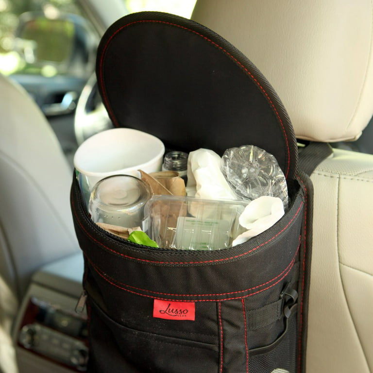 traVsh Trash Bags Small for Car Kitchen Yard Disposable Reusable Hanging Trash Can Car Backseat Portable Trash Bag 2 Gallon (Pack of 4)