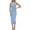 Light Blue, variant on Hvot&aat Women's Ribbed Knit Midi Bodycon Dresses Sexy Twist Cuytout Front Casual Crew Neck Sleeveless Tank Top Sweater Dress