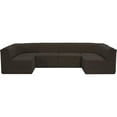 thumbnail image 4 of Meridian Furniture Ollie Brown Boucle Fabric Modular Sectional, 4 of 12