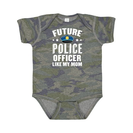 

Inktastic Future Police Officer Like My Mom Gift Baby Boy or Baby Girl Bodysuit