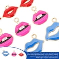 thumbnail image 1 of Lip Charm Pendant Metal Alloy for DIY 30Pcs Lip Shape Charms for Earrings, 1 of 2