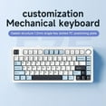 thumbnail image 4 of Wireless AULA F75 Mechanical Keyboard Wireless Gasket Structure Keyboard with Tri-Mode Connectivity 99-Key Low-Delay Gaming Keyboard with Light Effect, 4 of 6
