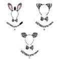 thumbnail image 4 of Yingyy 3piece Zebra Headband Set For Dance Makeup Performance Props can be used multiple Headband Dance Makeup Performance, 4 of 6