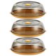 thumbnail image 1 of Likrtyny 3 Piezas Cubierta Aislante para Alimentos Cubierta Transparente para Sobras Accesorios (amarillo 3 Piezas), 1 of 9