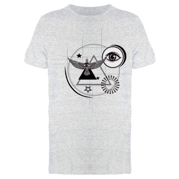 All Seeing Eye Flying Bird Tee Men's -Image by Shutterstock