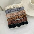 thumbnail image 4 of Silk Satin Scrunchie Set - 6-Color Silk Hair Ties Ponytail Ropes Hair Accessories, 4 of 5