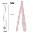 thumbnail image 5 of XMXY Pink Heart Pattern Mens Necktie Ties , Simple And Romantic Formal Bussiness Wedding Party Printed Tie, 5 of 9