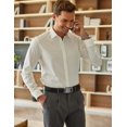 thumbnail image 4 of COOFANDY Men's Dress Shirts Solid Long Sleeve Stretch Wrinkle-Free Formal Shirt Business Casual Button Down Shirts, 4 of 6