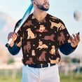 thumbnail image 5 of Easygdp Labrador Retriever Dog Mens T-Shirts Baseball Vintage Fashionable Lightweight Casual Crew Neck Slim Fit with Long Sleeves-Medium, 5 of 7