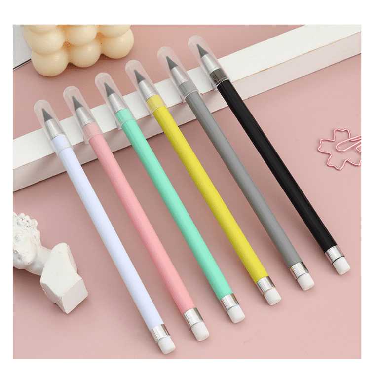 HOTUT Infinity Pencil,7PCS Inkless Pencil Forever Pencil with 7 Replaceable  Nibs NO-Sharpening Pencils for Kids for Writing Drawing Students Home