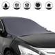 thumbnail image 2 of Parasol magnético para coche con solapa y correa de seguridad, protector de nieve para parabrisas delantero de coche, para minivans y SUV., 2 of 11