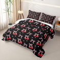 thumbnail image 3 of Manfei Sweet Cherry Twin Quilt Set For Girls Pink Coquette Bowknot Twin Coverlet Set For Kids,2 Pieces, 3 of 7