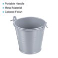 thumbnail image 5 of 2"x2" Small Metal Bucket Colorful Buckets Cute Candy Tiny Decorative Pails with Handles Silver Tone 6 Pack, 5 of 7