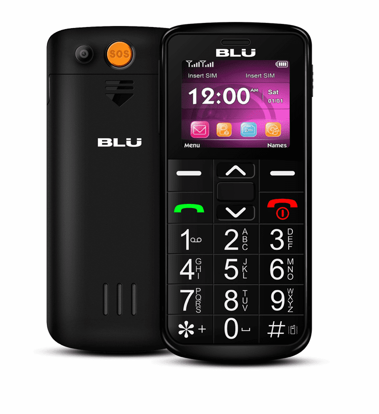 BLU JOY 3G 1.8" J090 GSM Unlocked 3G Dual Sim Keyboard Cellphone SOS