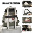 thumbnail image 3 of FORMRS Mini Backpack Purse for Women Travel Daypack Casual Shoulder Bag, Gray Cute Snowmen, 3 of 7