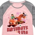 thumbnail image 3 of Disney Turned Red - Celebration - Birthdays 4 Eva - Youth Girls Raglan Graphic T-Shirt, 3 of 5