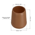 thumbnail image 2 of Unique Bargains 2 Pcs Capuchon Protecteur en Silicone pour Canne à Pêche et Coussin de Fesses, Grand, Brun, 2 of 7