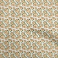 thumbnail image 1 of oneOone Polyester Spandex Rose Brown Fabric Floral Sewing Craft Projects Fabric Prints By Yard 56 Inch Wide, 1 of 5