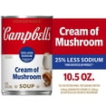 thumbnail image 3 of (2 pack) Campbell's Condensed 25% Less Sodium Cream of Mushroom Soup, 10.5 oz Can, 3 of 14