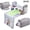 Grey, variant on 3 In 1 Carrying Case for Cricut Joy Xtra,Dust Cover for Cutting Machine,Accessories Tote Bag,Fully Open Designed Storage bag,Compatible with All the Craft Essential Tools and Supply