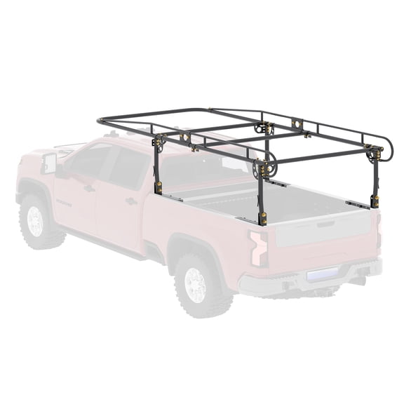 Jopath Universal Steel Over-Cab Truck Bed Rack Over-Cab Truck Racks Contractor Pickup Lumber Full Size Rack Adjustable 800 Lbs Capacity For Kayak, Ladder, Surfboard, Lumber