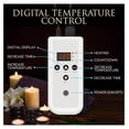 thumbnail image 2 of Portable Massage Stone Warmer Set Electric Spa Hot Stones Massager and Heater Kit with 6 Large and 6 Small Round Shaped Basalt Warm Massaging Therapy Rocks Equipment, Digital Controller Heating Bag, 2 of 8