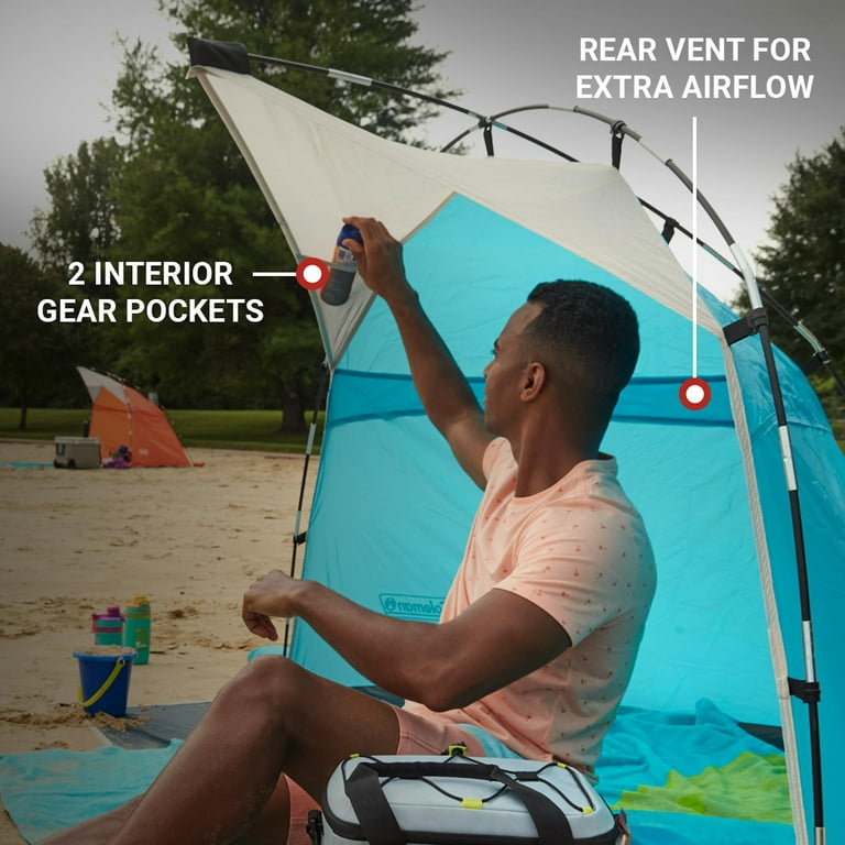 Coleman Skyshade™ Small Compact Beach Shade, Caribbean Sea