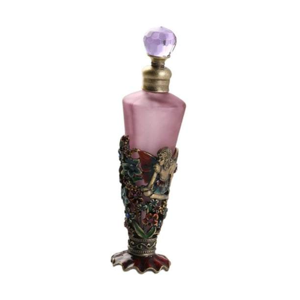 Botellas de Perfume de vidrio recargables perfecl decoración de flores de Ángel 25ml Estilo A
