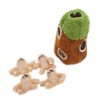 thumbnail image 4 of Juguetes interactivos para perros que se esconden y buscan: rompecabezas con forma de perezoso y agujero en el árbol, juguetes de peluche para perros que se esconden y chirrían., 4 of 14