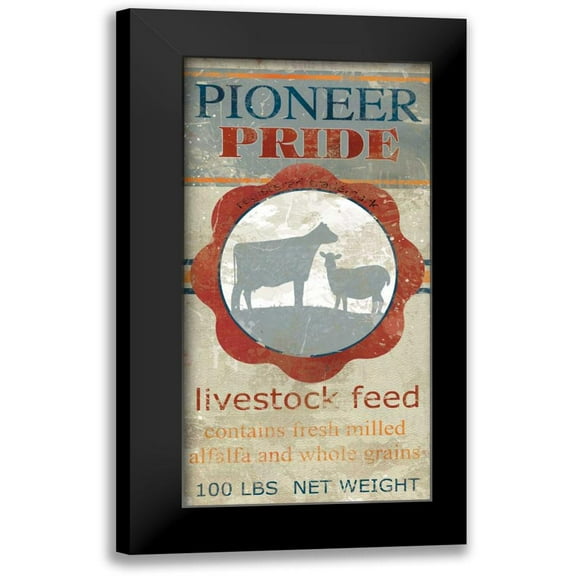 Robinson, Carol 9x14 Black Modern Framed Museum Art Print Titled - Feed Sack I