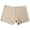 Beige, variant on Women's Elongated Crotch Plus Size Belly Cinching High Waisted Breathable Briefs Womens V String Panties