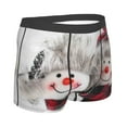 thumbnail image 3 of Disketp Christmas Snowman With Hat Men'S Boxer Briefs,Soft And Breathable Cotton Underwear With Comfortflex Waistband, 3 of 9