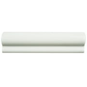 SomerTile Santorini Blanco 2 in. x 7-7/8 in. London Chair Rail Ceramic Wall Trim Tile