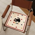 thumbnail image 1 of Cojín de asiento de espuma viscoelástica 15,75 x 15,75 in | Poliéster grueso, soporte ergonómico cómodo, blanco | Silla de oficina, comedor, decoración del hogar, almohadilla transpirable para todas, 1 of 6