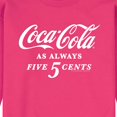 thumbnail image 2 of Coca-Cola - As Always Five Cents - Men's Crew Neck Fleece Pullover, 2 of 4