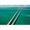 thumbnail image 2 of Art.com Aerial View Looking West along the Seven Mile Bridge of Us1 to the Florida Keys Photographic Print by FloridaStock, 18" x 12", 2 of 4