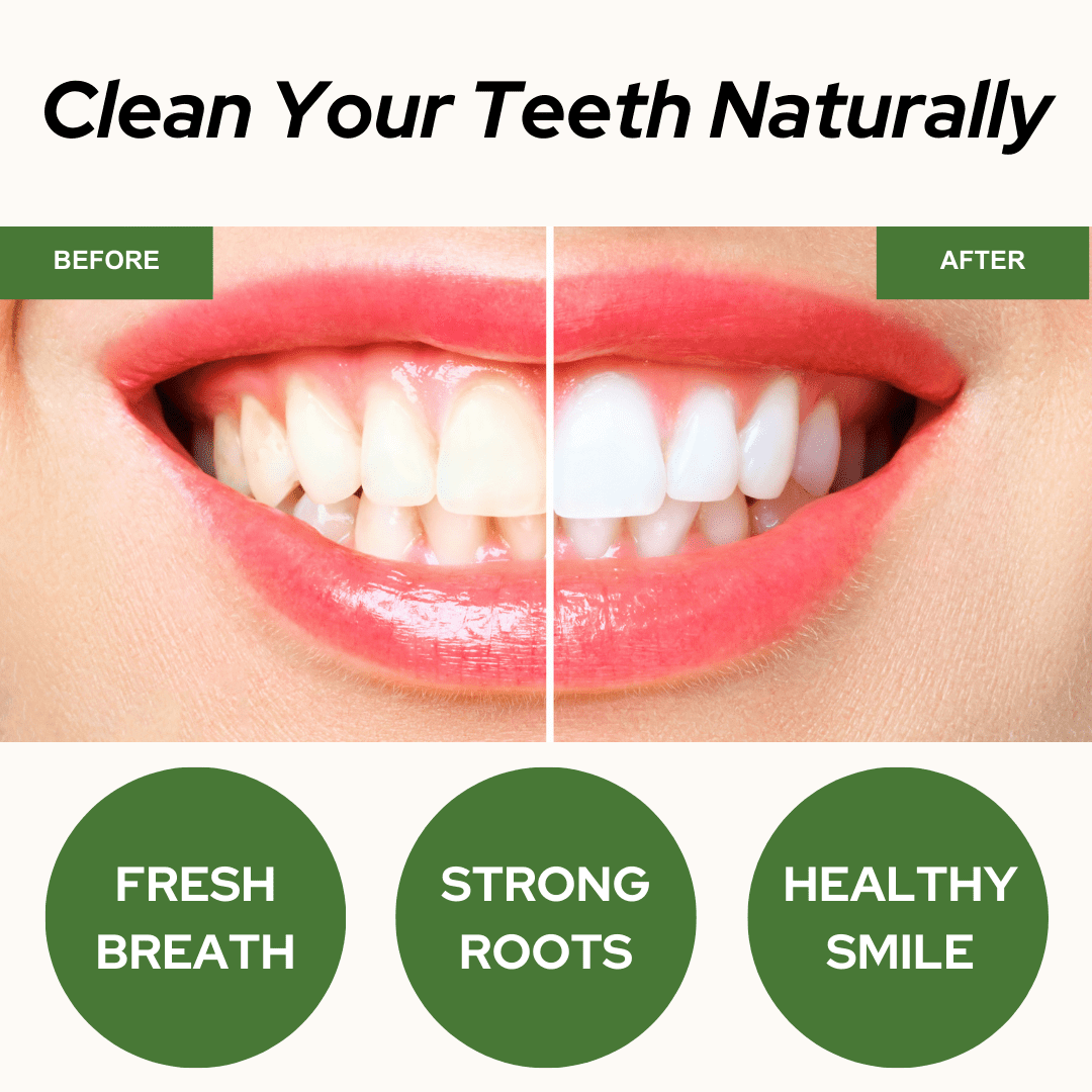 All-Natural Remineralizing Tooth Powder for Healthy Teeth & Gums (2 oz)