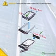 thumbnail image 4 of Workdone 12-Pack 2.5"" Drive Caddy - G176J Compatible For Dell Poweredge Servers T440 T640 R430 T430 R630 T630 R730Xd R830 R930 T620 R720 R820 - Sled Sticker Labels - Manual - Additional Tray Screws, 4 of 5