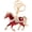 red, variant on Jiibva Rhinestone Horse Keychain Alloy Horse Keyring Sparkling Crystal Bag Keyring for Women Car Key Fob Charm Stylish Pendant for Handbags Backpacks