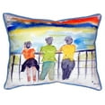 thumbnail image 3 of Betsy Drake Ladies Looking 16-inch x 20-inch Indoor/Outdoor Throw Pillow, 3 of 4