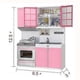 thumbnail image 5 of Simulated Kitchen Tableware Set Male And Female Pink Cooking Kitchenware Combination Cooking Toy Gift, 5 of 5