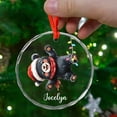thumbnail image 5 of Personalized Black Bear Glass Christmas Ornament 2025, Cute Bears Xmas Ornaments Gift, Custom Name Black Bear Glass Ornament Gift for Men Women Son Daughter, Animal Lover Ornaments Christmas, 5 of 6