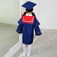 thumbnail image 6 of Coerni Toddler Kids Boys Girls Kindergarten Graduation Outfits&Set with Tassel Hat 2pc 2024 Certificate Cap Gown Shawl Set, 6 of 8