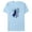 Light Blue / Jedi, variant on Men's Star Wars: Obi-Wan Kenobi Jedi Lightsaber with Brushstroke Kenobi Graphic Tee White / Saber X Large